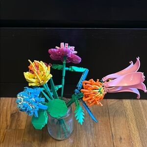 Block Bouquet set of 6 flowers